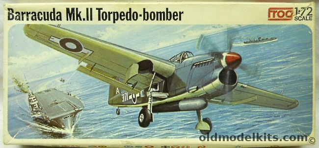 Frog 1/72 Fairey Barracuda Torpedo Bomber, F161 plastic model kit